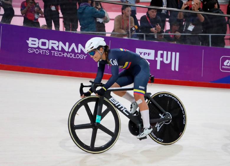 Lina Marcela Hernández ha sido protagonista dentro y fuera de la pista durante los Juegos Suramericanos de Argentina. FOTO: CORTESÍA FEDECICLIMO