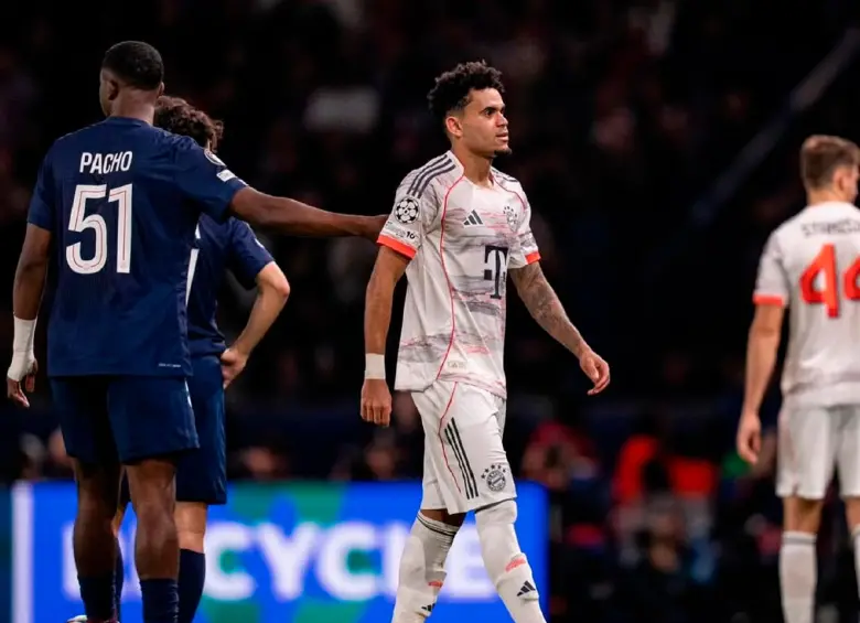 Luis Díaz, tras su expulsión en la Champion League ante el PSG: FOTO INSTAGRAM LUIS DÍAZ