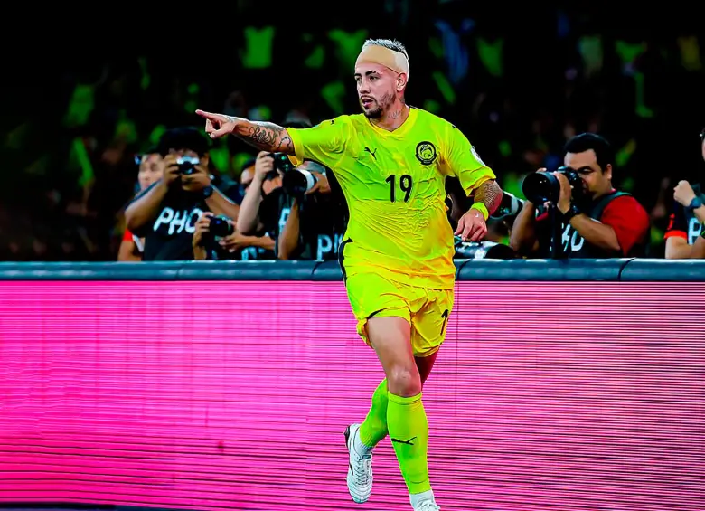 El futbolista Rodrigo Holgado disputó dos partidos con la Selección de Malasia en la fecha Fifa de junio. Anotó gol contra Vietnam. FOTO: TOMADA DEL INSTRAGRAM DE RODRIGO HOLGADO