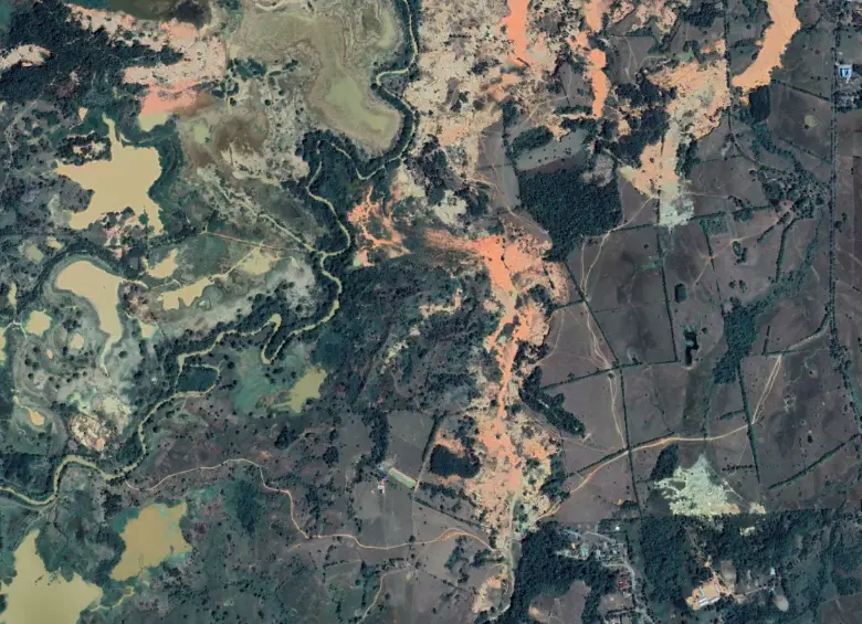 Vista satelital del predio Mandinga captada el 29 de enero de 2023. Cortesía Google Earth