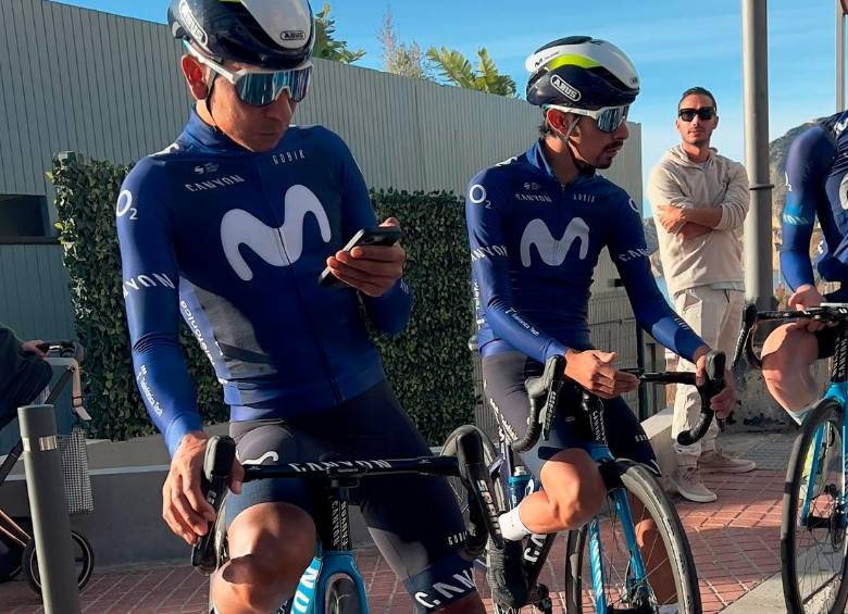 Nairo Quintana retornó al Movistar tres años después y luego de su paso por el Arkéa francés. FOTO X-MOVISTAR