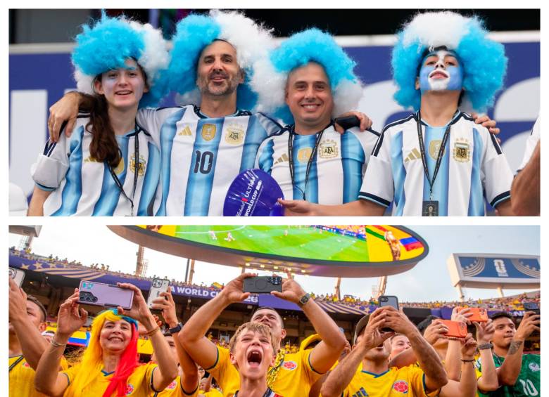 Quedó el sinsabor de no haber disfrutado el ambiente entre hinchas argentinos y colombianos en los cuartos de final del Mundial. FOTOS JUAN ANTONIO SÁNCHEZ Y GETTY