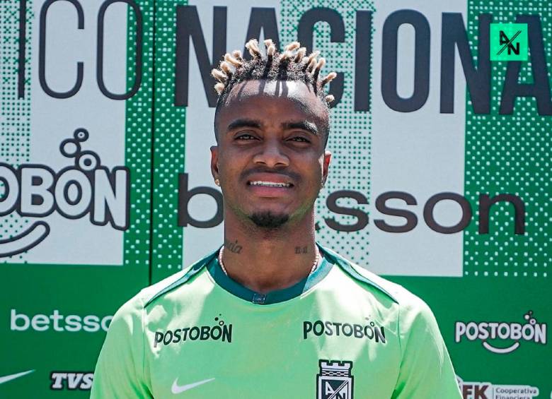 Fáber Gil, atacante de 29 años, segundo refuerzo de Atlético Nacional. FOTO: Tomada de @blogverdolaga