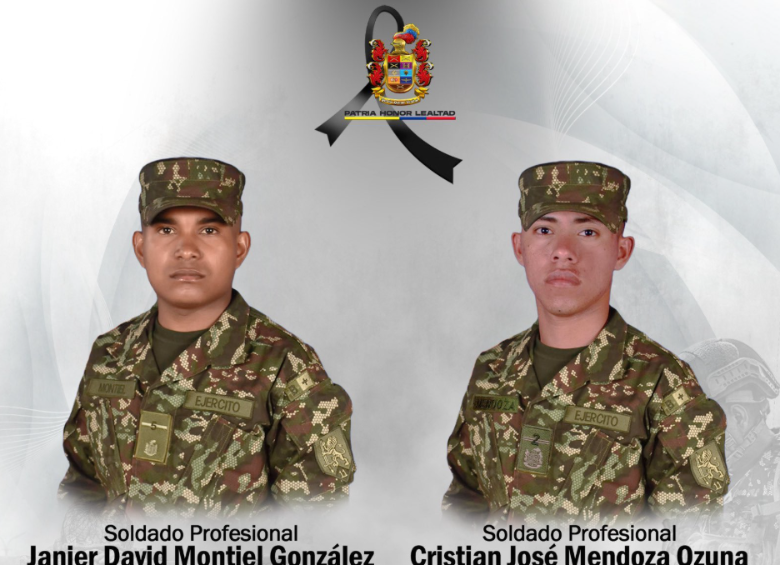 Dos soldados murieron, dos resultaron heridos y dos civiles también resultaron heridos en fuego cruzado. El Ejército logró abatir a cuatro integrantes del Clan del Golfo. FOTO: Cortesía. 