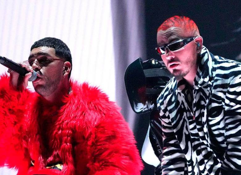Imagen de los paisas Ryan Castro y J Balvin durante el show de los MTV Video Music Awards. FOTO Tomada de Instagram