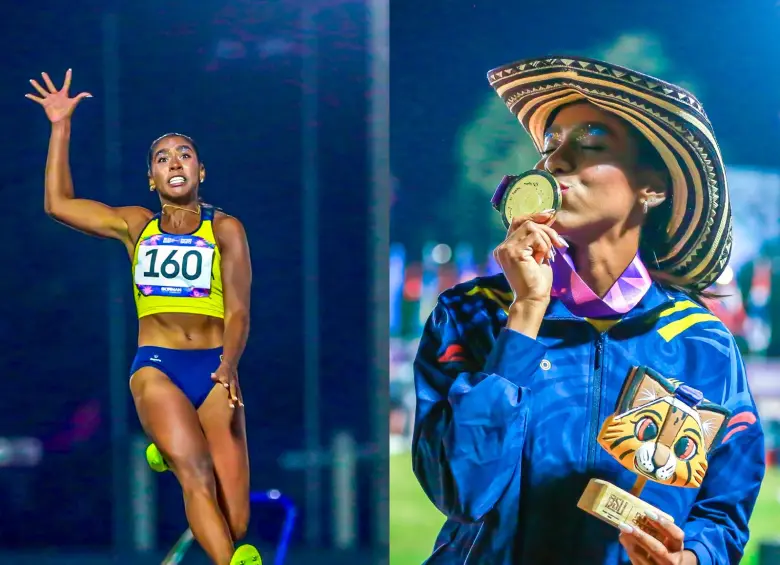 La colombia Natalia Linares es el noveno salto más largo del mundo en lo que va de la temporada y el segundo en la historia nacional. Foto: Tomada de redes @OlimpicoCol