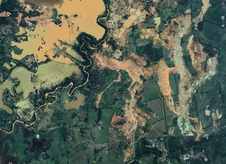 Vista satelital del predio Mandinga captada el 5 de agosto de 2025. Cortesía Google Earth