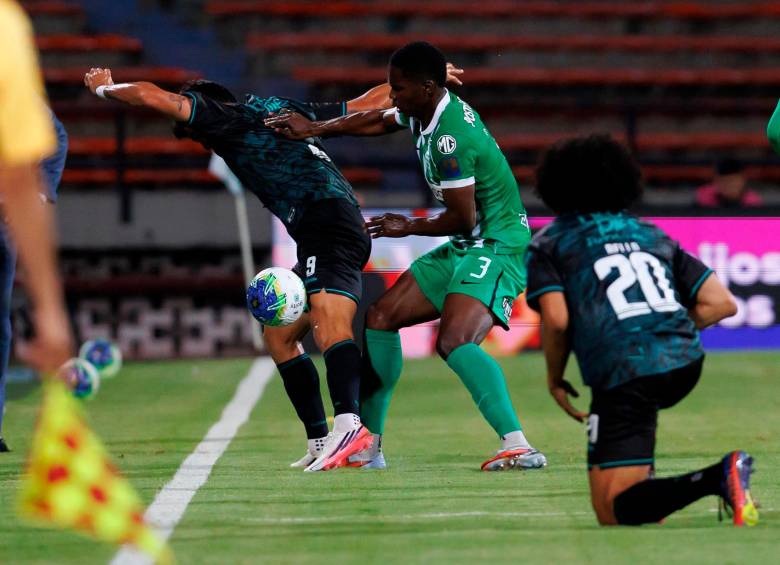 Néider Parra durante el partido de los octavos de final de Copa Betplay frente al Cali en el que fue la gran figura de Nacional. FOTO CAMILO SUÁREZ 