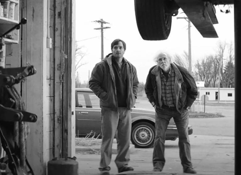 escena de la película Nebraska donde suena El santo cachón. FOTO: imagen tomada de redes.