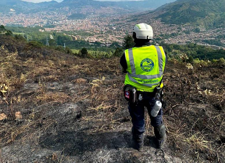 Los organismos de socorro tardaron 56 horas en apagar el incendio. FOTO CORTESÍA DAGRD 
