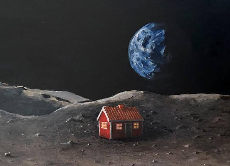 La icónica casita roja sueca, símbolo de arte y esperanza, será llevada a la superficie lunar como parte del proyecto The Moonhouse, una iniciativa del artista Mikael Genberg que busca inspirar al mundo a desafiar los límites de lo posible. FOTOS: Cortesía Mikael Genberg