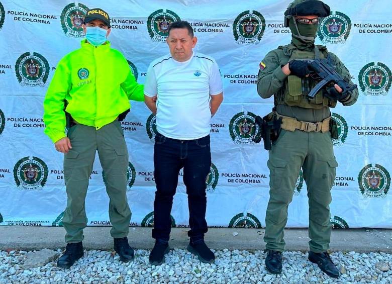 El palabrero Arturo Barros Ibarra (“el Doctor”) fue detenido en La Guajira con fines de extradición. FOTO: Cortesía Policía