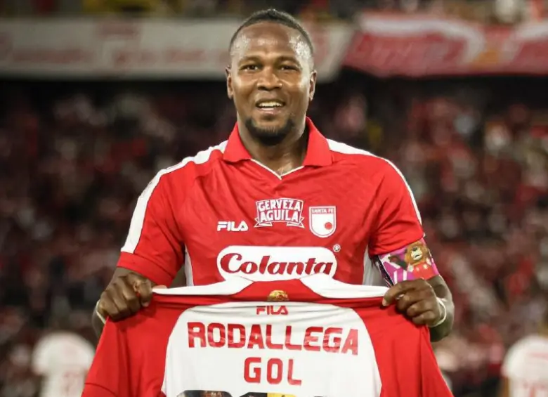 Hugo Rodallega ya suma 302 goles en su carrera deportiva. FOTO X-SANTA FE
