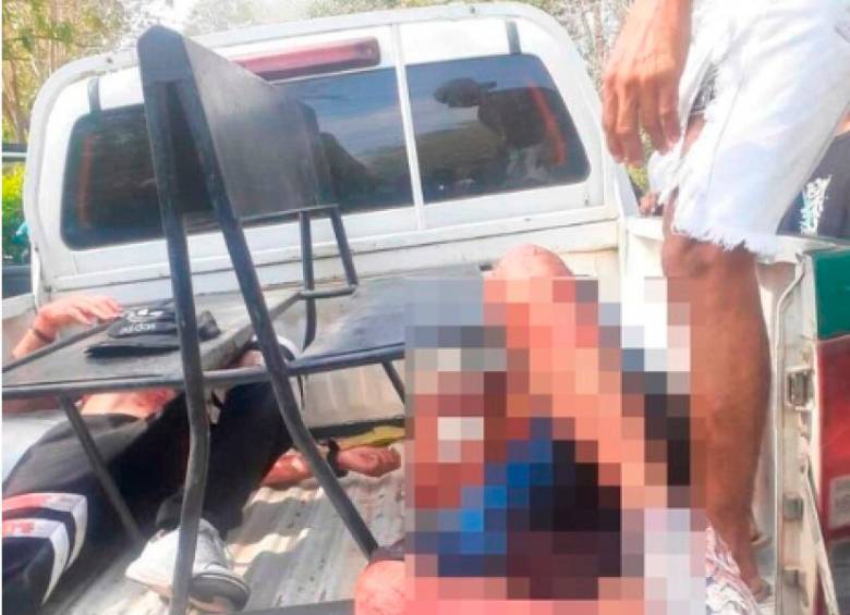 Los heridos fueron trasladados hasta centros asistenciales de Tolú. FOTO COLPRENSA EL UNIVERSAL 