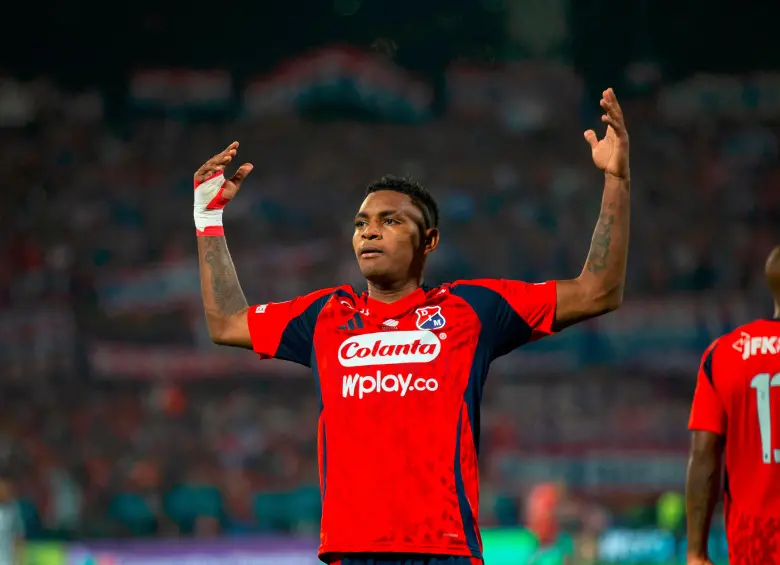 Con gola de Brayan León, el DIM venció al Junior en el Atanasio Girardot por la fecha 4 de los cuadrangulares semifinales. FOTO CAMILO SUÁREZ