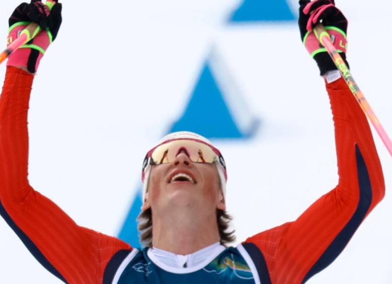 Johannes Klaebo, de 29 años, ya es una leyenda del deporte mundial. FOTO AFP