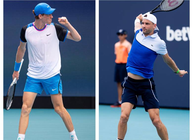 Sinner busca su primer título en tres finales que disputó en Miami, mientras que Dimitrov llegó a su segunda final en los últimos 4 Masters 1000. FOTO Tomada de ‘X’: @MiamiOpen 