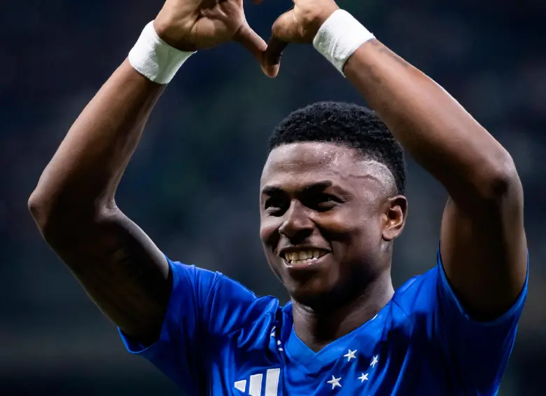 Néiser marcó su primer gol en Libertadores con Cruzeiro. FOTO X-CRUZEIRO