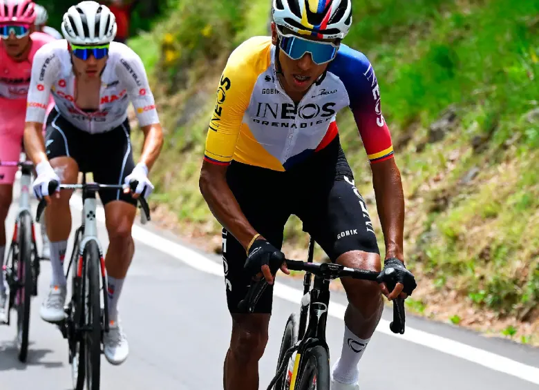 Egan Bernal, de 28 años de edad, ya ganó un Tour de Francia y un Giro de Italia. FOTO: Tomada de X INEOS