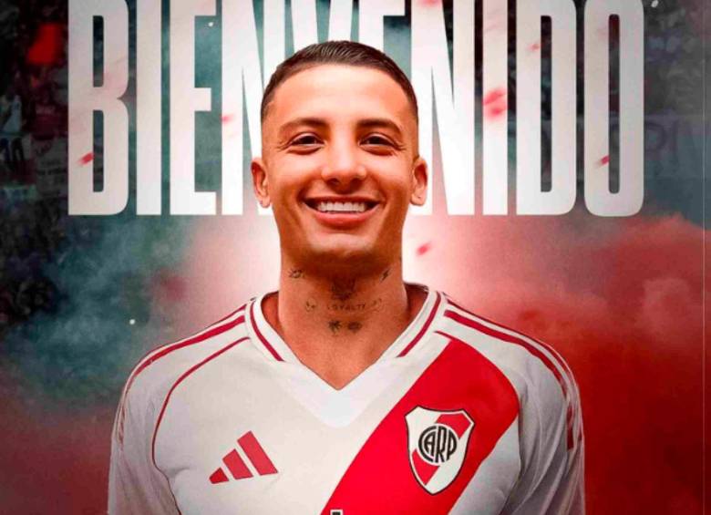 El antioqueño Kevin Castaño Gil fue confirmado como nuevo jugador de River Plate de Argentina. FOTO TOMADA X@RiverPlate