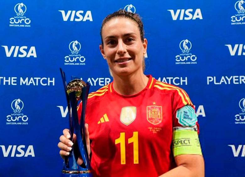 La jugadora española Alexia Putellas, ganadora de dos Balones de Oro (2021 y 2022), fue la figura de su país en el triunfo ante Portugal en la Eurocopa femenina. FOTO TOMADA X