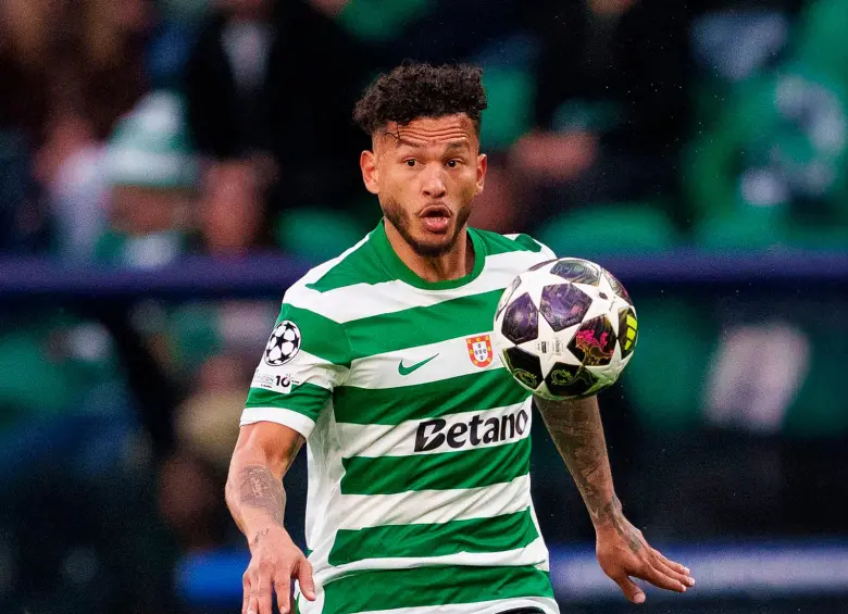 Luis Javier Suárez, delantero colombiano del Sporting de Lisboa. FOTO GETTY 