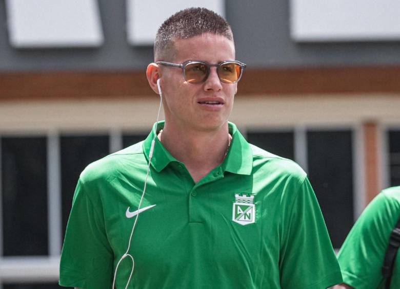 James Rodríguez podría disputar este miércoles sus primeros minutos oficiales con Atlético Nacional. FOTO: X-ATLÉTICO NACIONAL
