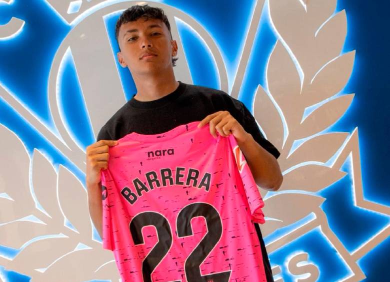 Matías Barrera espera crecer en el Leganés y así llegar al fútbol profesional. FOTO INSTAGRAM MATÍAS