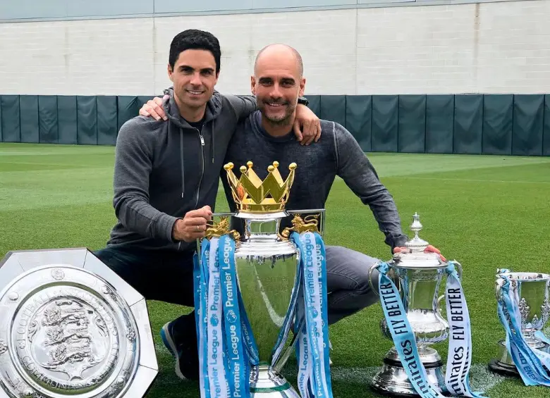 Mikel Arteta fue asistente de Pep Guardiola desde 2016 hasta 2019. FOTO: INSTAGRAM MIKELARTETA