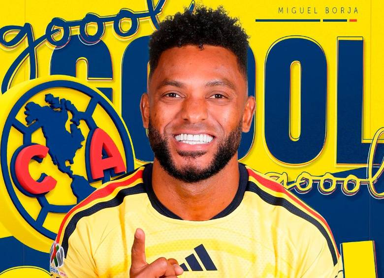 Miguel Borja volvió a encontrar los goles en el América de México. FOTO @ClubAmerica