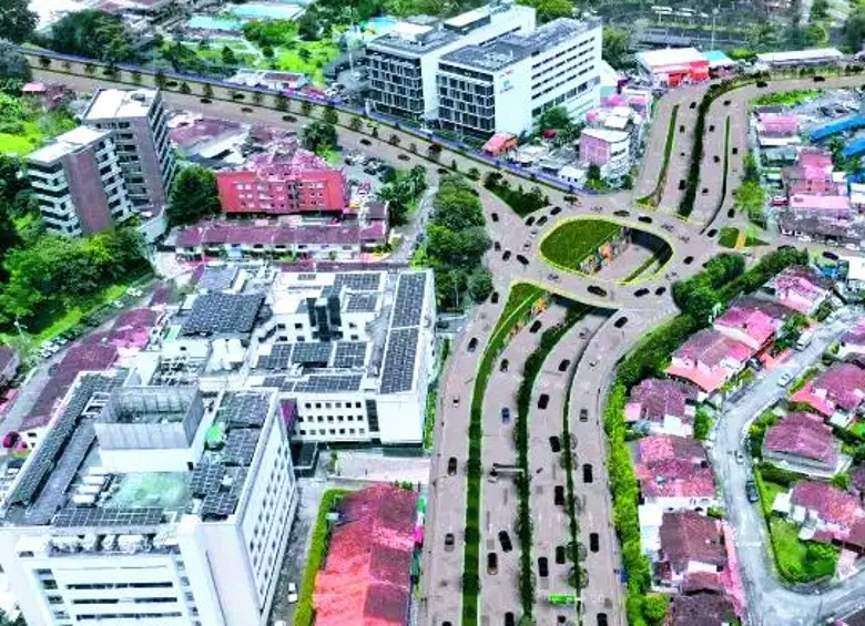 Una de las principales obras a construir con excedentes de Devimed es el intercambio de la Clínica Somer. FOTO Cortesía Alcaldía de Rionegro.