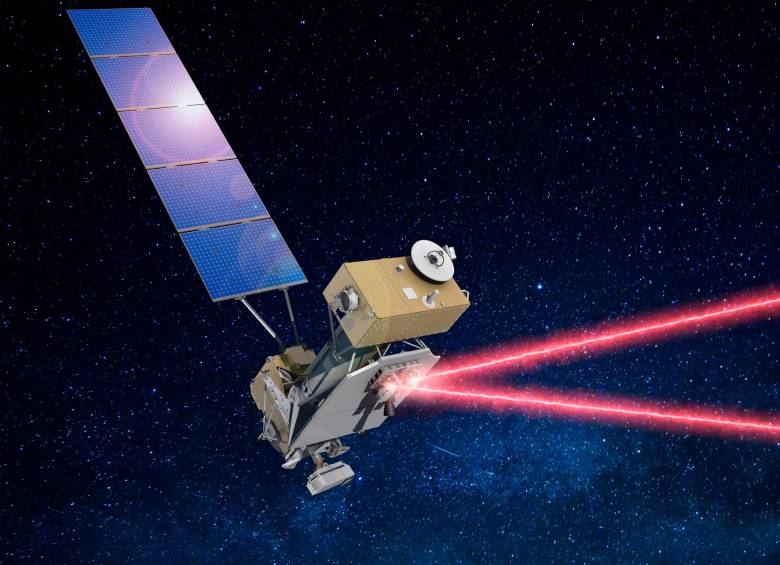 Ilustración del programa de pruebas espaciales Satellite-6 (STPSat-6) del Departamento de Defensa de EE. UU. Carga útil LCRD que comunicará datos a través de enlaces infrarrojos. ILUSTRACIÓN: NASA