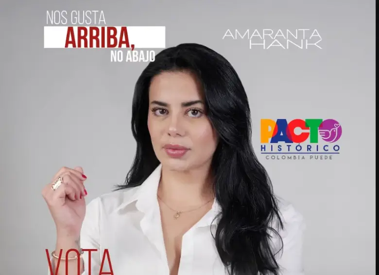 Amaranta Hank es candidata al Senado. Foto: redes sociales