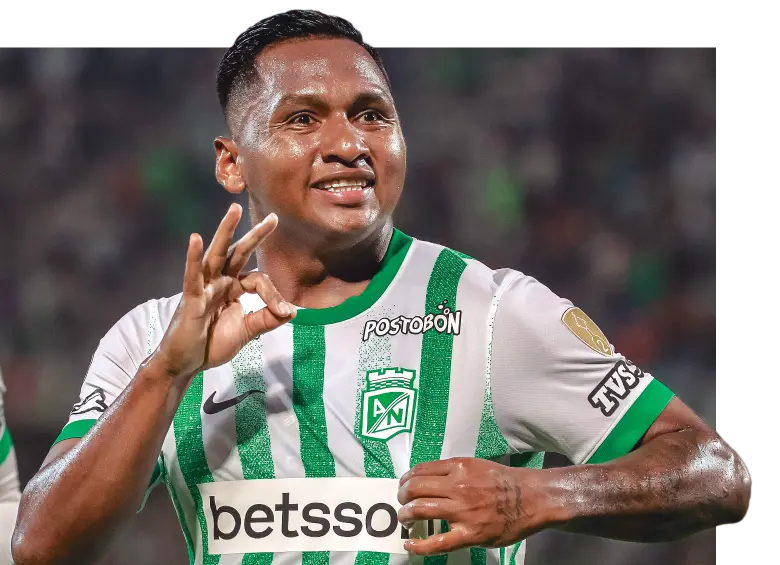 Alfredo Morelos, una de las fichas clave que quiere retener Nacional para 2026. FOTO JUAN ANTONIO SÁNCHEZ
