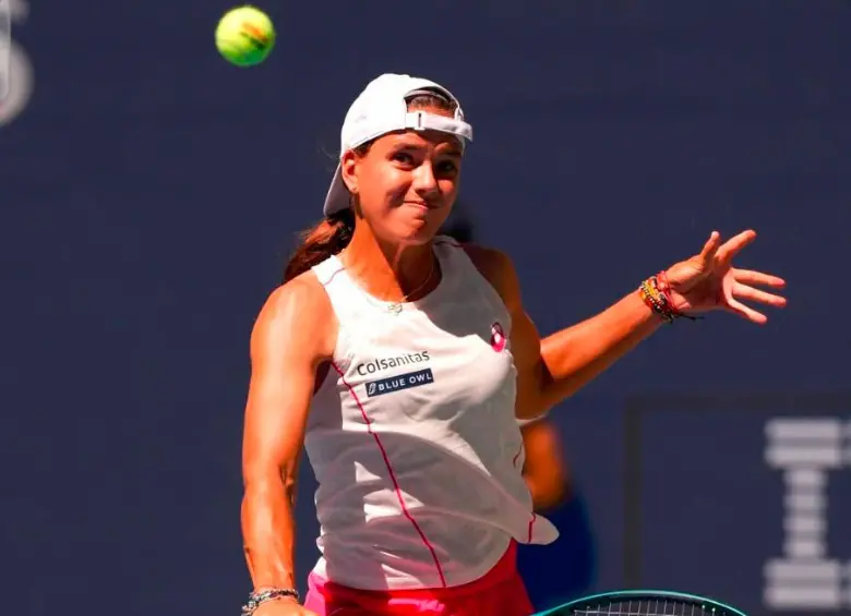 Emiliana Arango tuvo problemas físicos que la afectaron en la final, pero tendrá un gran ascenso en el ranking WTA. FOTO FEDECOLTENIS