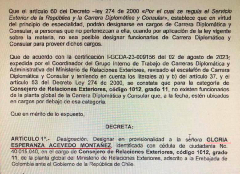 Gobierno Petro alista otro polémico nombramiento diplomático en la Embajada en Chile
