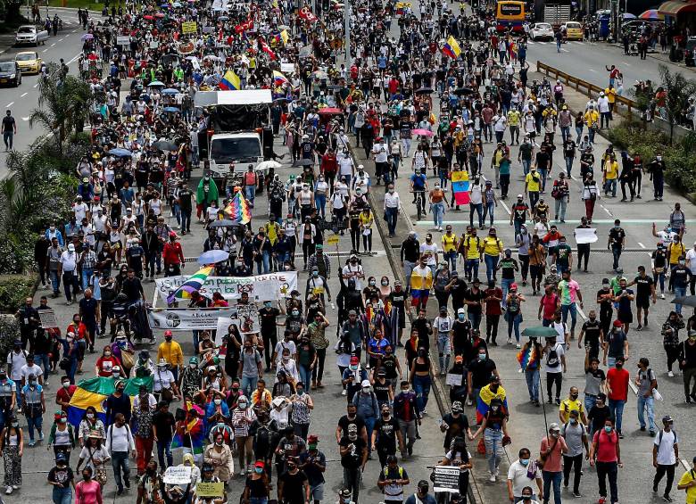 El Comité de Paro en Antioquia informó que no hará marcha sino una concentración en el Parque de las Luces desde las 4.00 p.m. FOTO JULIO CÉSAR HERRERA