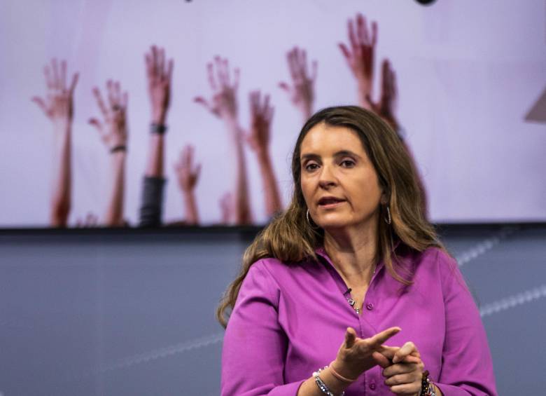 Paloma Valencia, candidata presidencial del Centro Democrático. FOTO: JULIO CÉSAR HERRERA