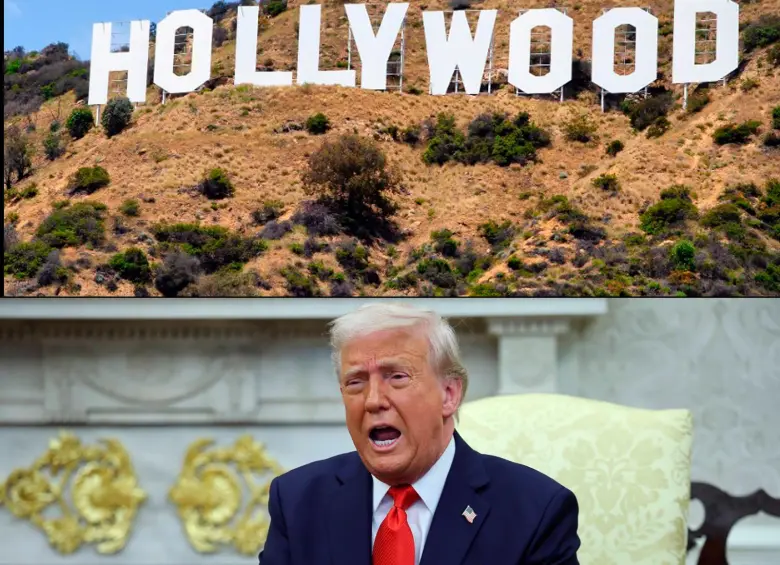 “Queremos películas hechas en Estados Unidos, ¡de nuevo!”, dijo el presidente de Estados Unidos Donald Trump. Foto Getty. 