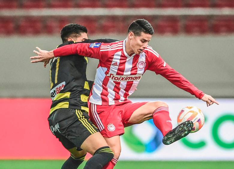 James Rodríguez arribó a Olympiacos en septiembre de 2022 FOTO TWITTER @olympiacosfc