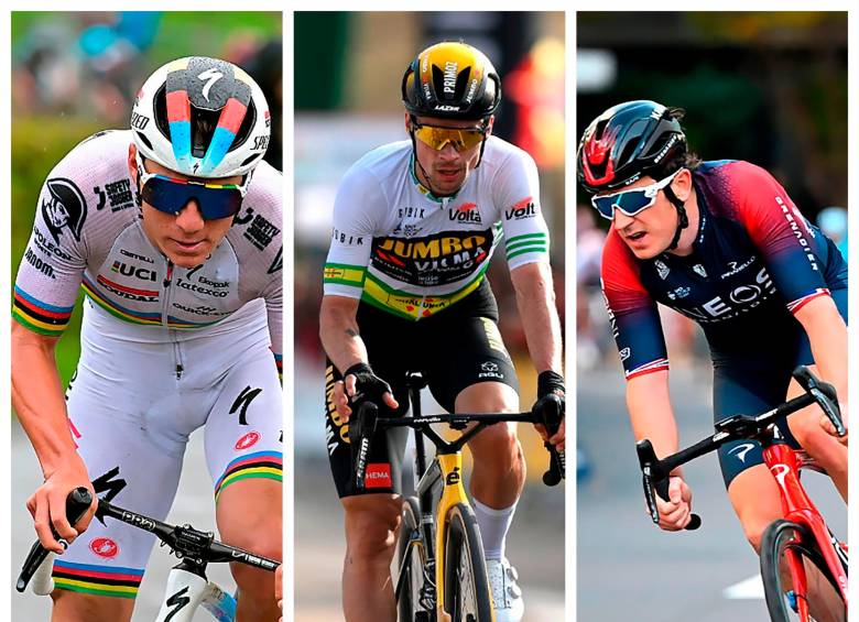 Remco Evenepoel, Primoz Roglic y Geraint Thomas, ganadores de grandes vueltas, llegan al Giro de Italia con la ilusión de darle más brillo a su palmarés. FOTOS GETTY