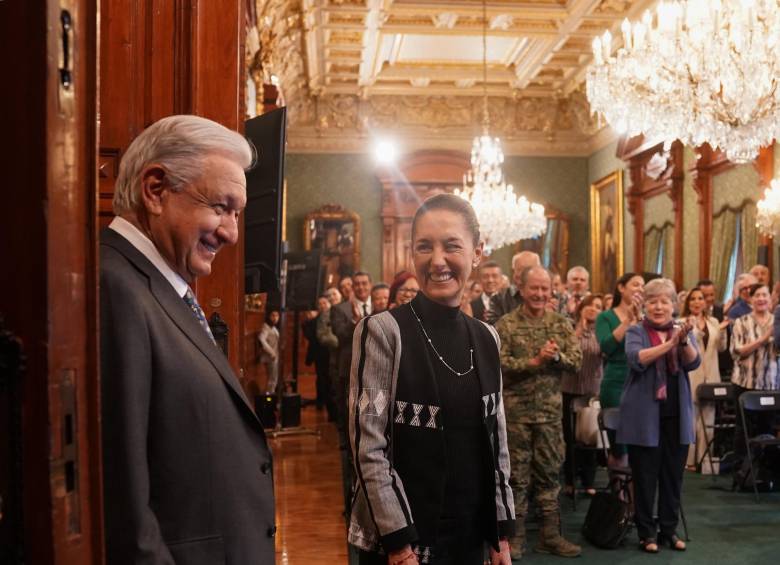 Andrés Manuel López Obrador junto a la presidenta electa de México, Claudia Sheinbaum. FOTO X @lopezobrador_