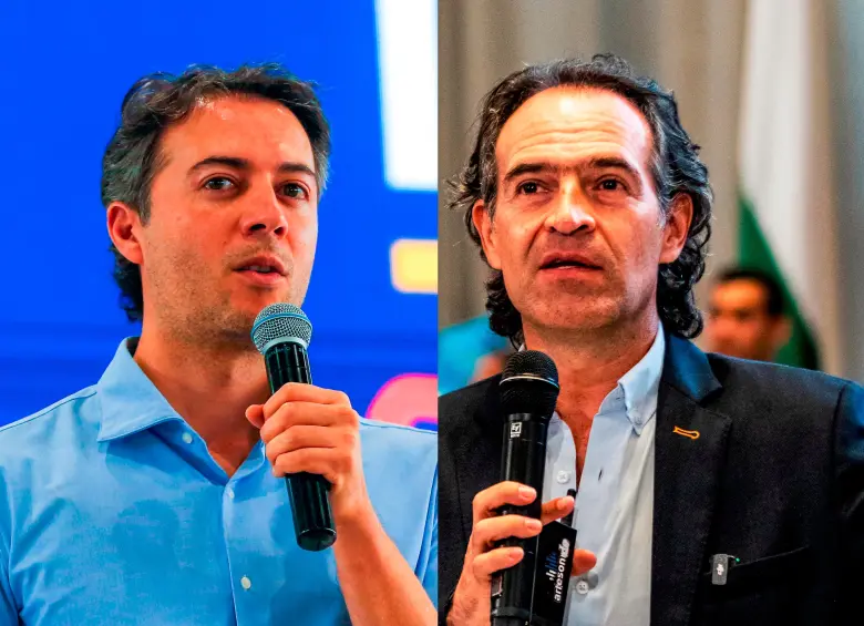 Daniel Quintero, exalcalde y precandidato presidencial, y Federico Gutiérrez, alcalde de Medellín. FOTOS EL COLOMBIANO. 
