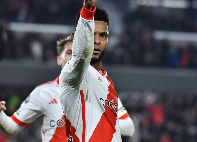 Miguel Ángel Borja, gran figura de River Plate. FOTO X-RIVER