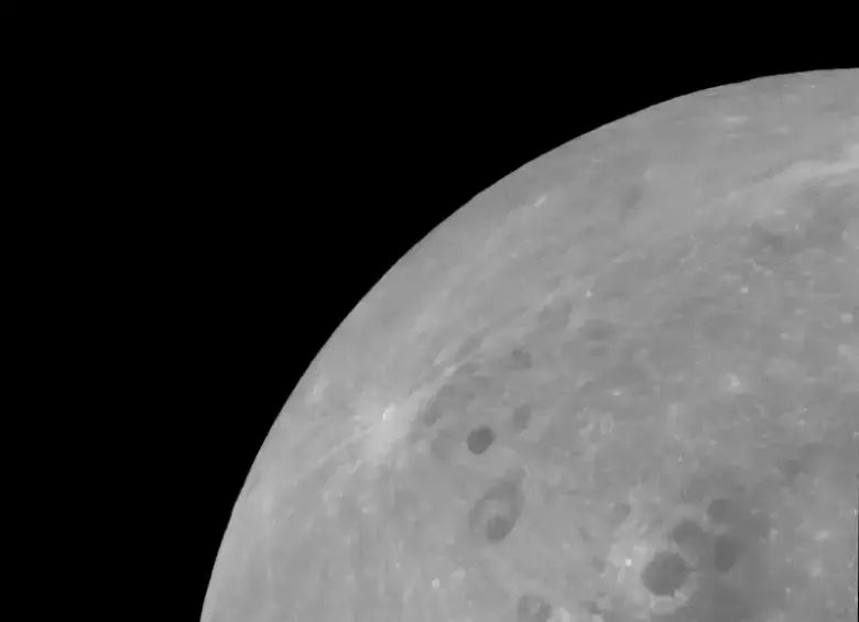 Imagen de la superficie lunar durante la misión Apolo 11, en julio de 1969. FOTO cortesía Nasa 