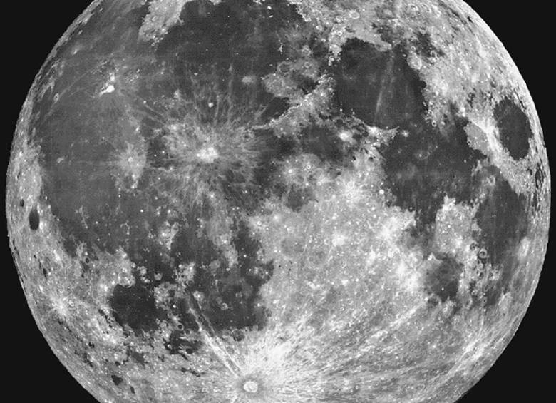 La Luna retratada en 1991. Ahora se sabe que este cuerpo celeste alberga agua. FOTO: Cortesía Nasa