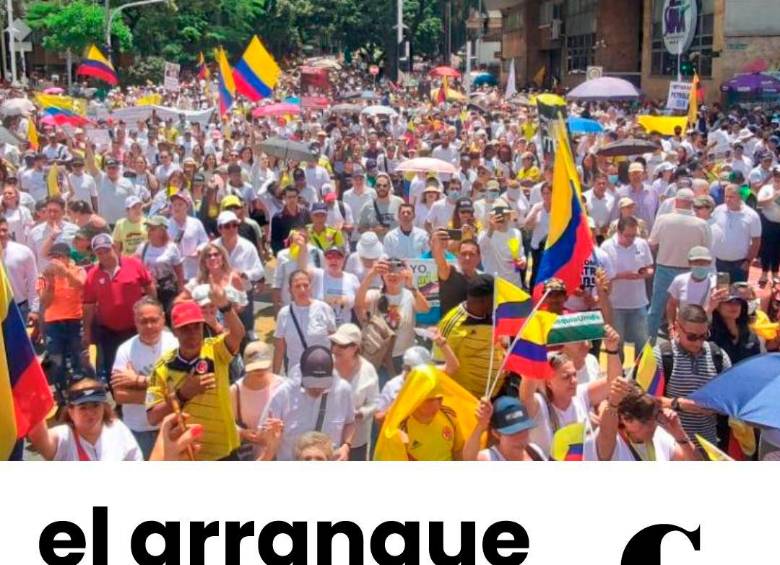 Protestas contra Petro en Medellín