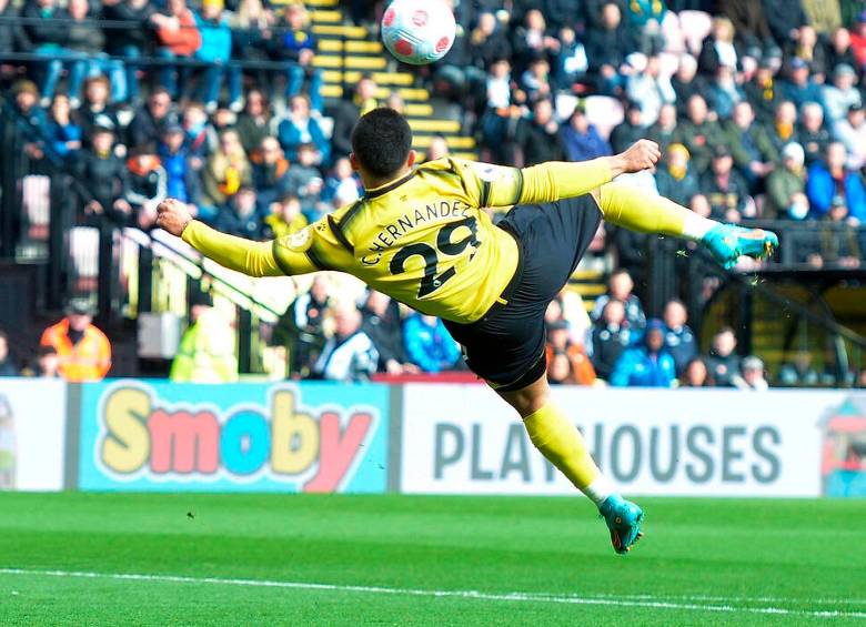 Juan Camilo Hernández juega en el Watford debutó con el Pereira en 2015. ÓFOTO Twitter @cucho1099
