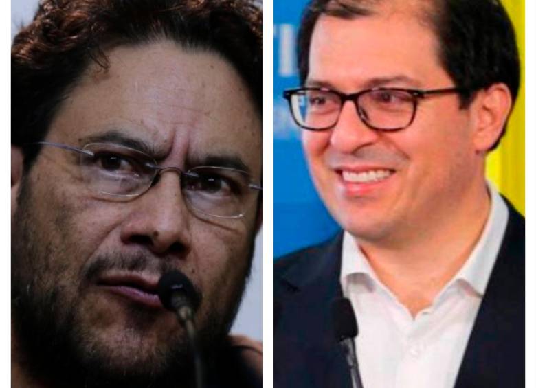 El senador Iván Cepeda y el fiscal general Francisco Barbosa. FOTO COLPRENSA
