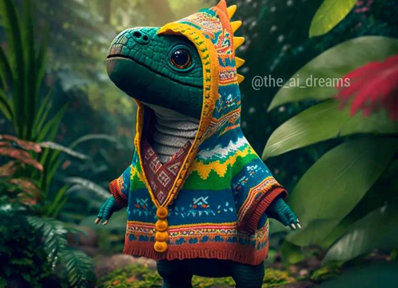 Este es el dinosaurio de Suramérica. Foto: Instagram IA Dreams.